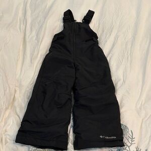 Columbia Kids Black Insulated Snow Bib - Size XXS